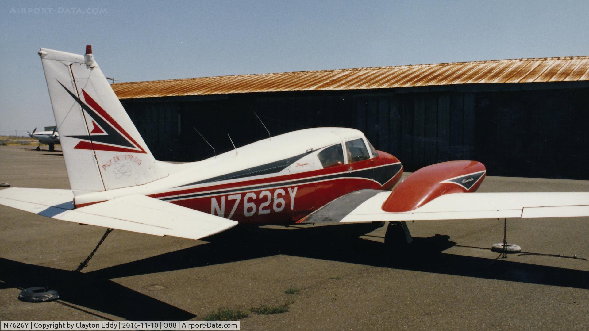 N7626Y, 1965 Piper PA-30 Twin Comanche Twin Comanche C/N 30-700, N7626Y at the old Rio Vista Airport in California.
