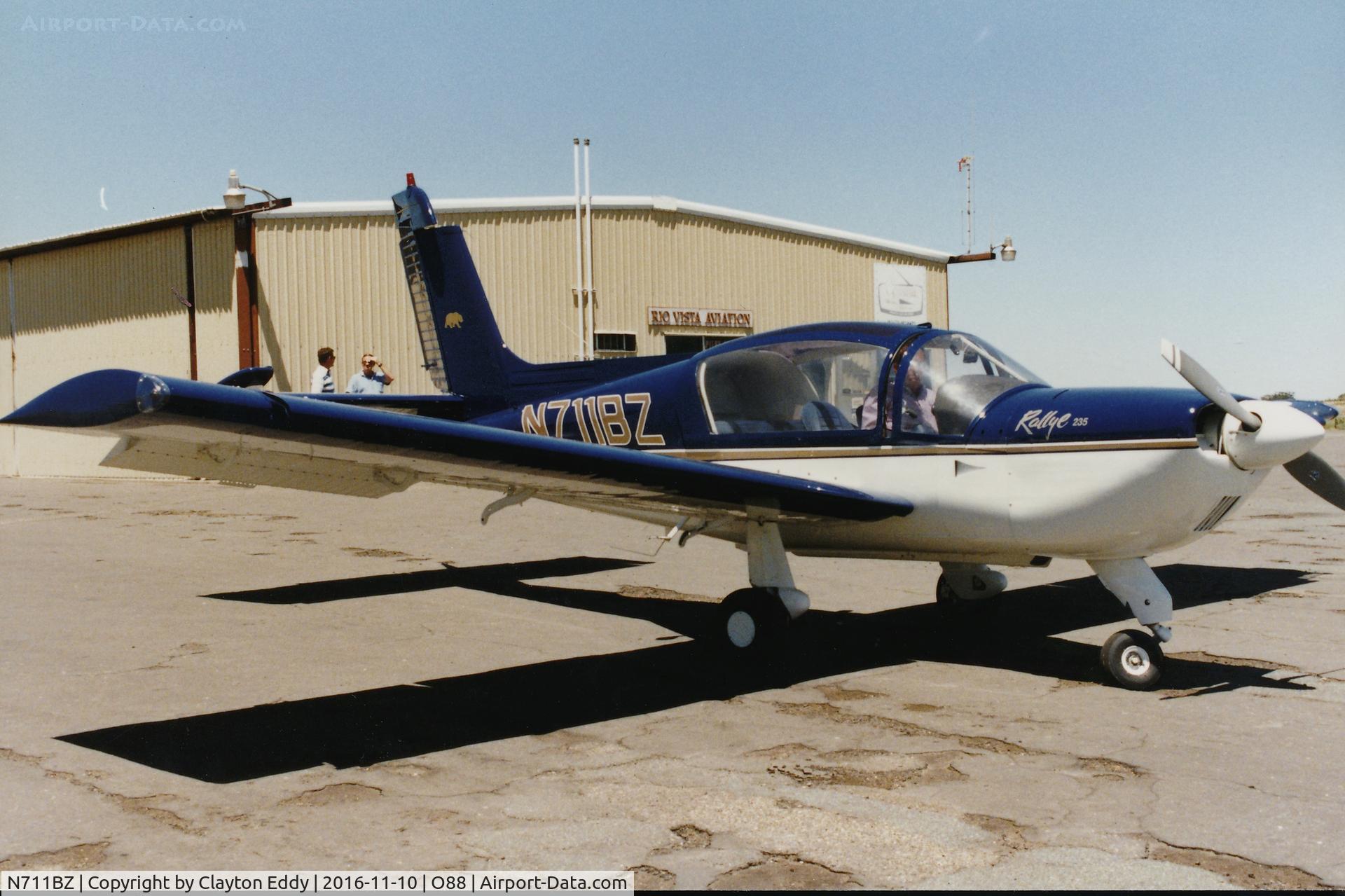 N711BZ, 1977 Socata Rallye 235E Gabier C/N 12936, N711BZ at the old Rio Vista Airport in California.
