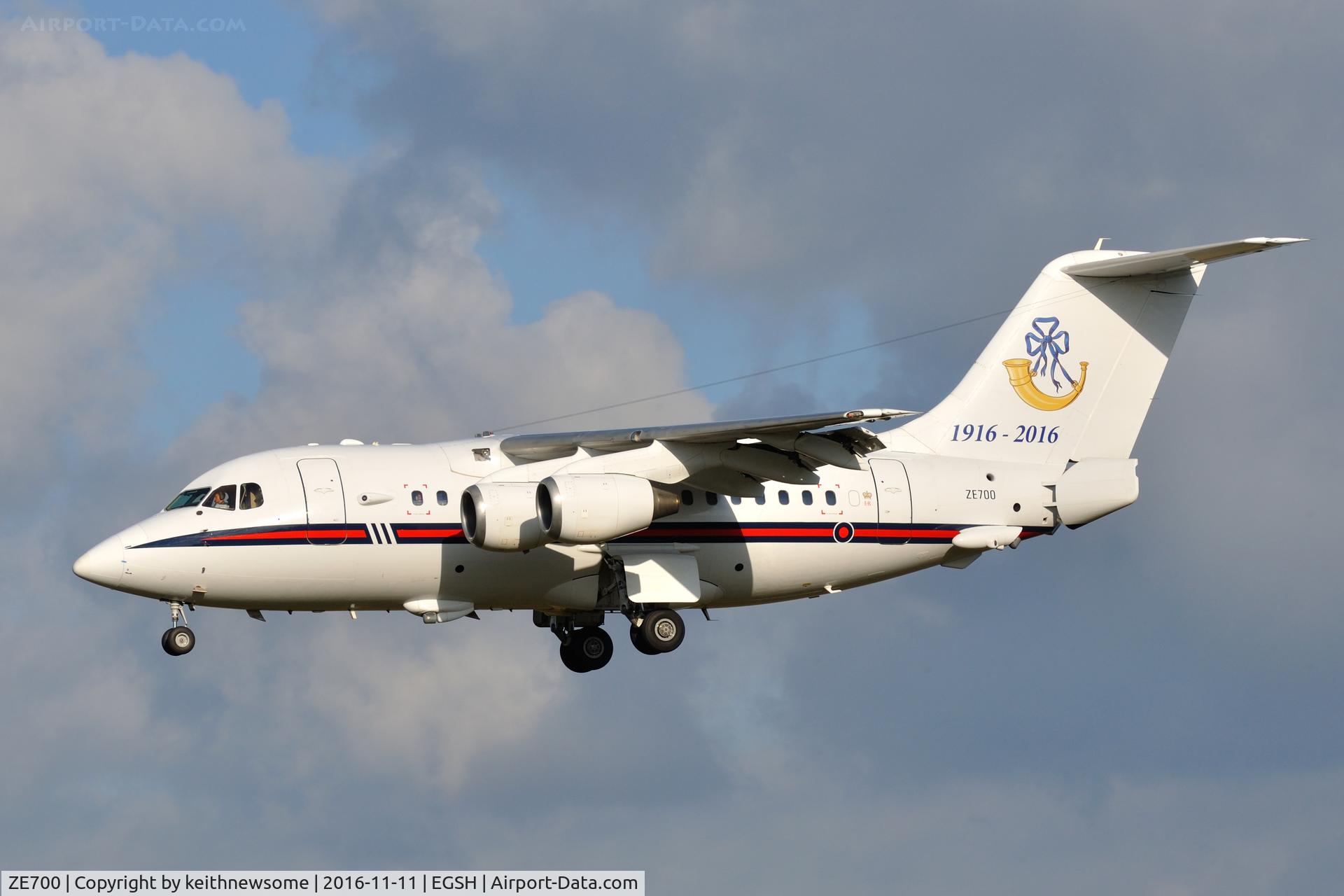 ZE700, 1984 British Aerospace BAe.146-100 CC.2 C/N E1021, Regular Visitor.