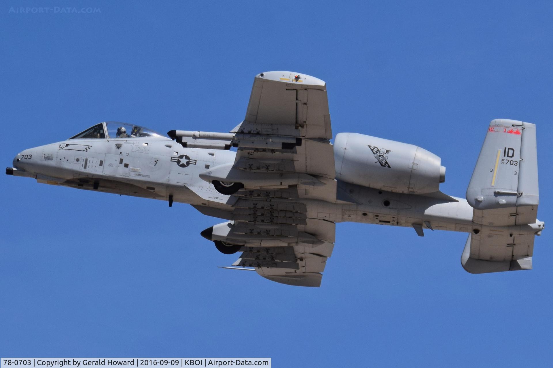 78-0703, 1978 Fairchild Republic A-10C Thunderbolt II C/N A10-0323, Departing RWY 28L.