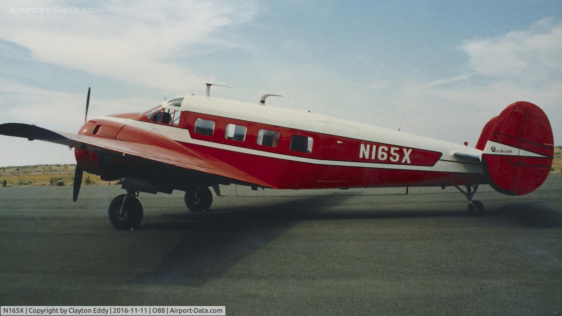 N165X, 1956 Beech E18S C/N BA-189, N165X at the old Rio Vista Airport in California.