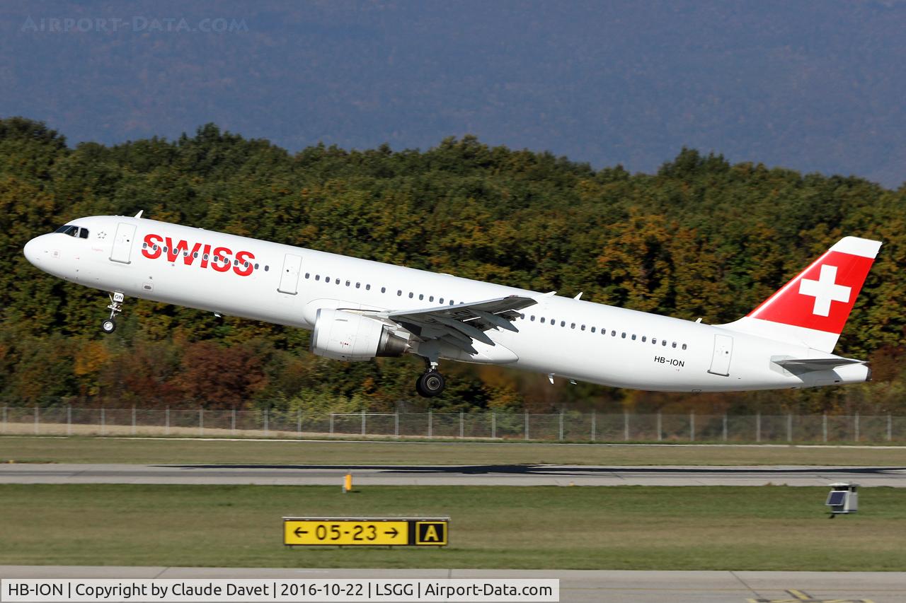 HB-ION, 2013 Airbus A321-212 C/N 5567, HB-ION