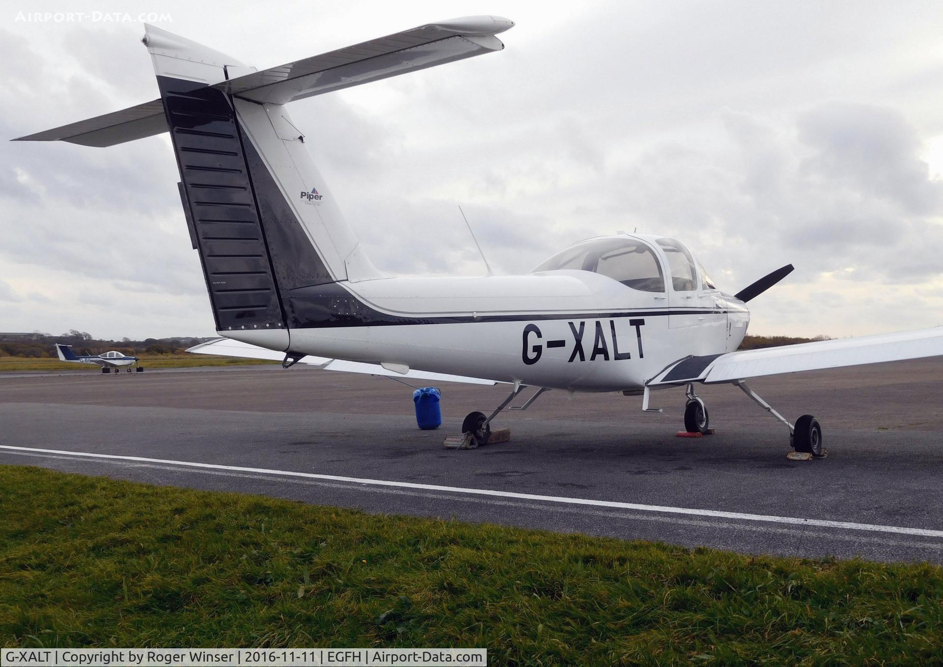 G-XALT, 1979 Piper PA-38-112 Tomahawk Tomahawk C/N 38-79A0801, Newly resident Tomahawk, the latest addition to Cambrian Flying Club's fleet of aircraft.