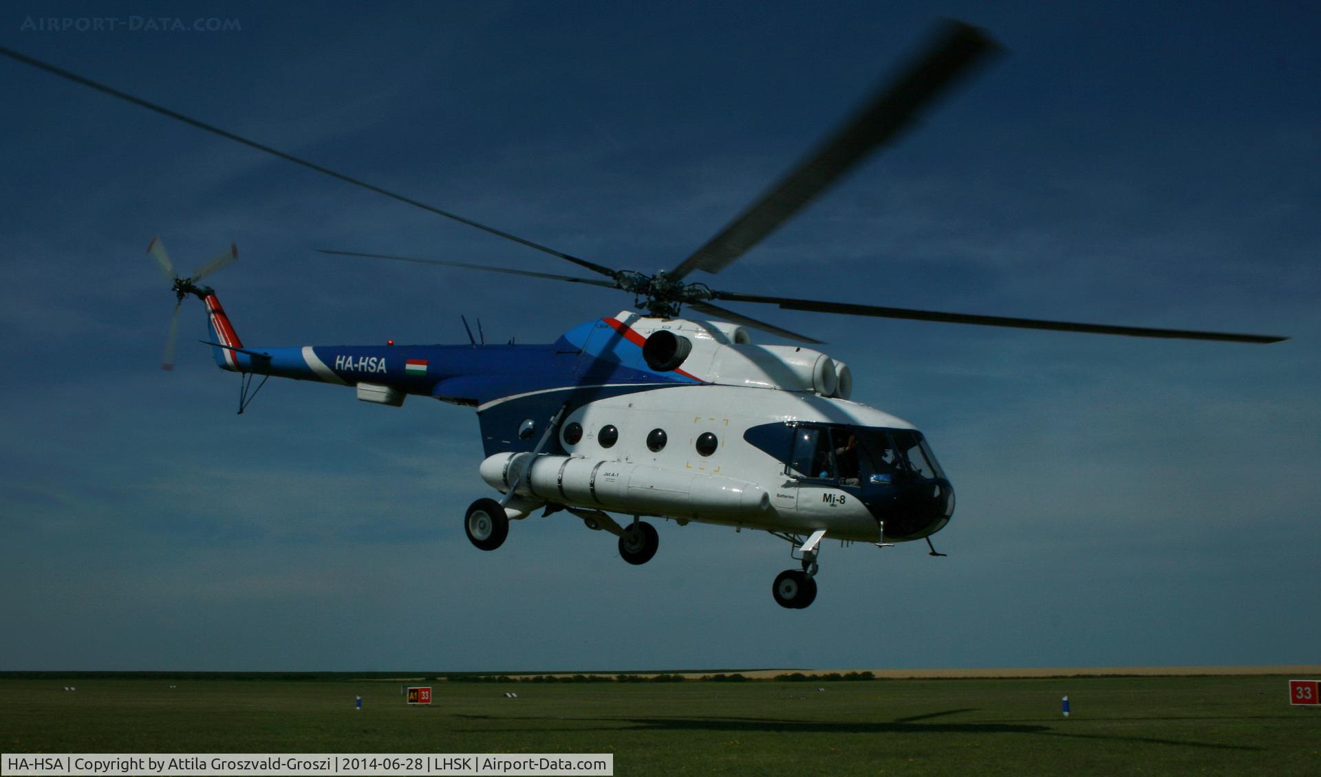 HA-HSA, 1980 Mil Mi-8T C/N 7970, Siófok-Kiliti Airport, Hungary