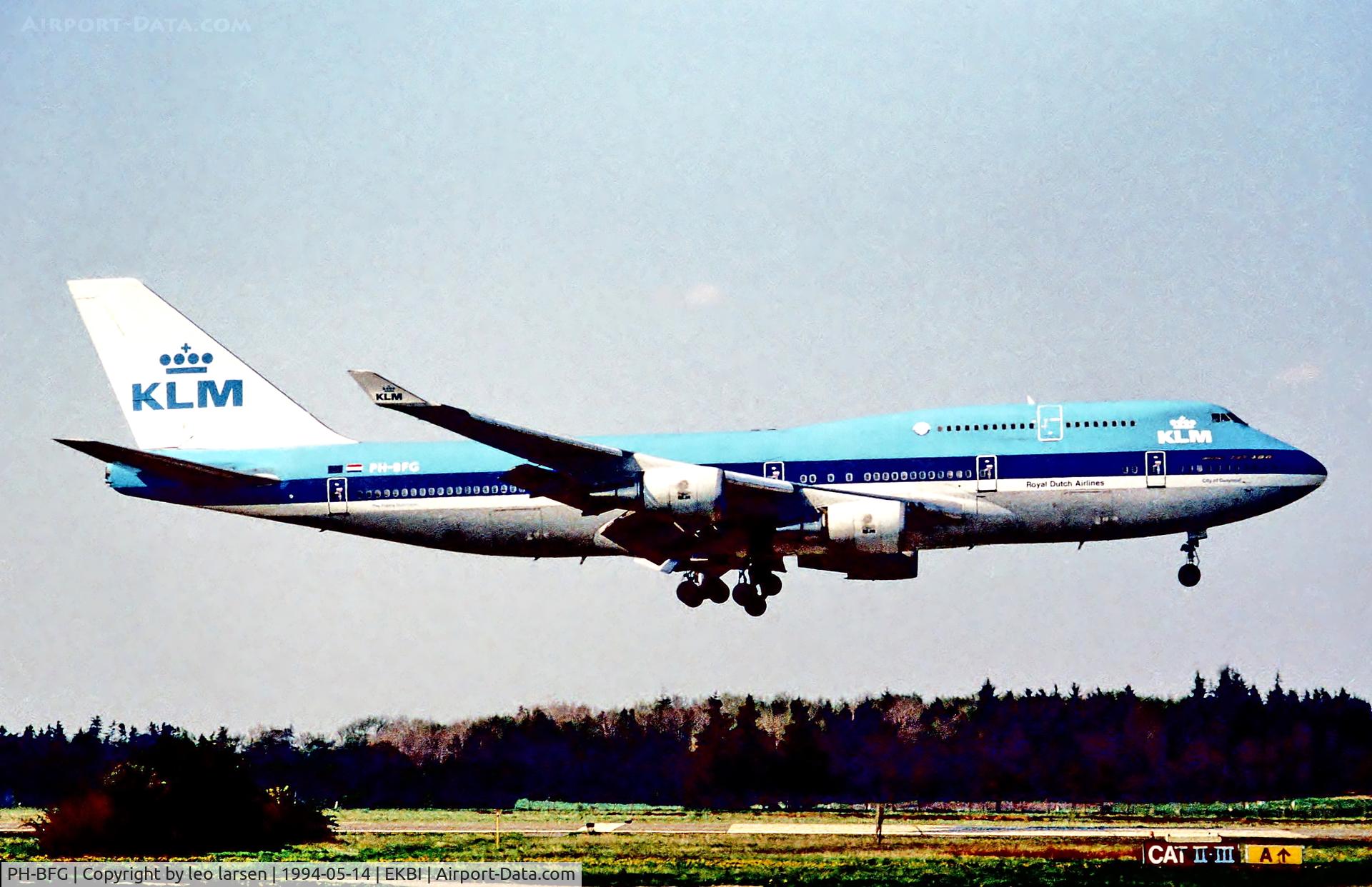 PH-BFG, 1990 Boeing 747-406 C/N 24517, Billund 14.5.94