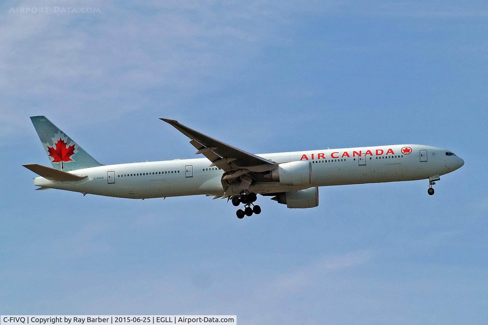 C-FIVQ, 2008 Boeing 777-333/ER C/N 35240, Boeing 777-333ER [35240] (Air Canada) Home~G 25/06/2015. On approach 27L.