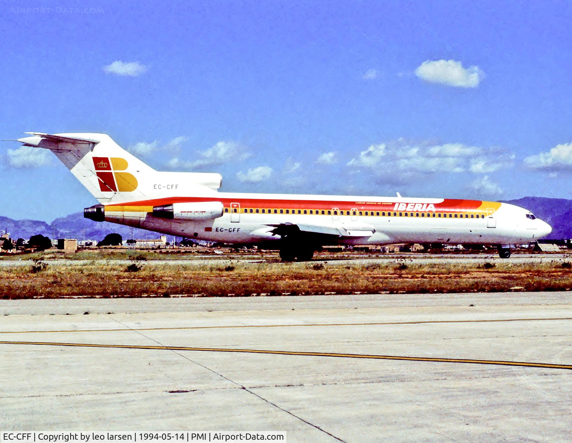 EC-CFF, 1974 Boeing 727-256 C/N 20816, PMI 14.5.94