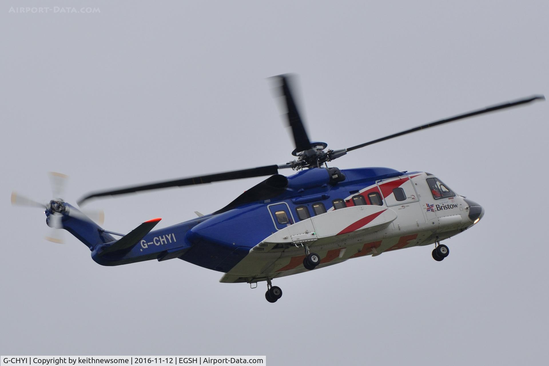 G-CHYI, 2013 Sikorsky S-92A C/N 920197, Based at Norwich temporary.