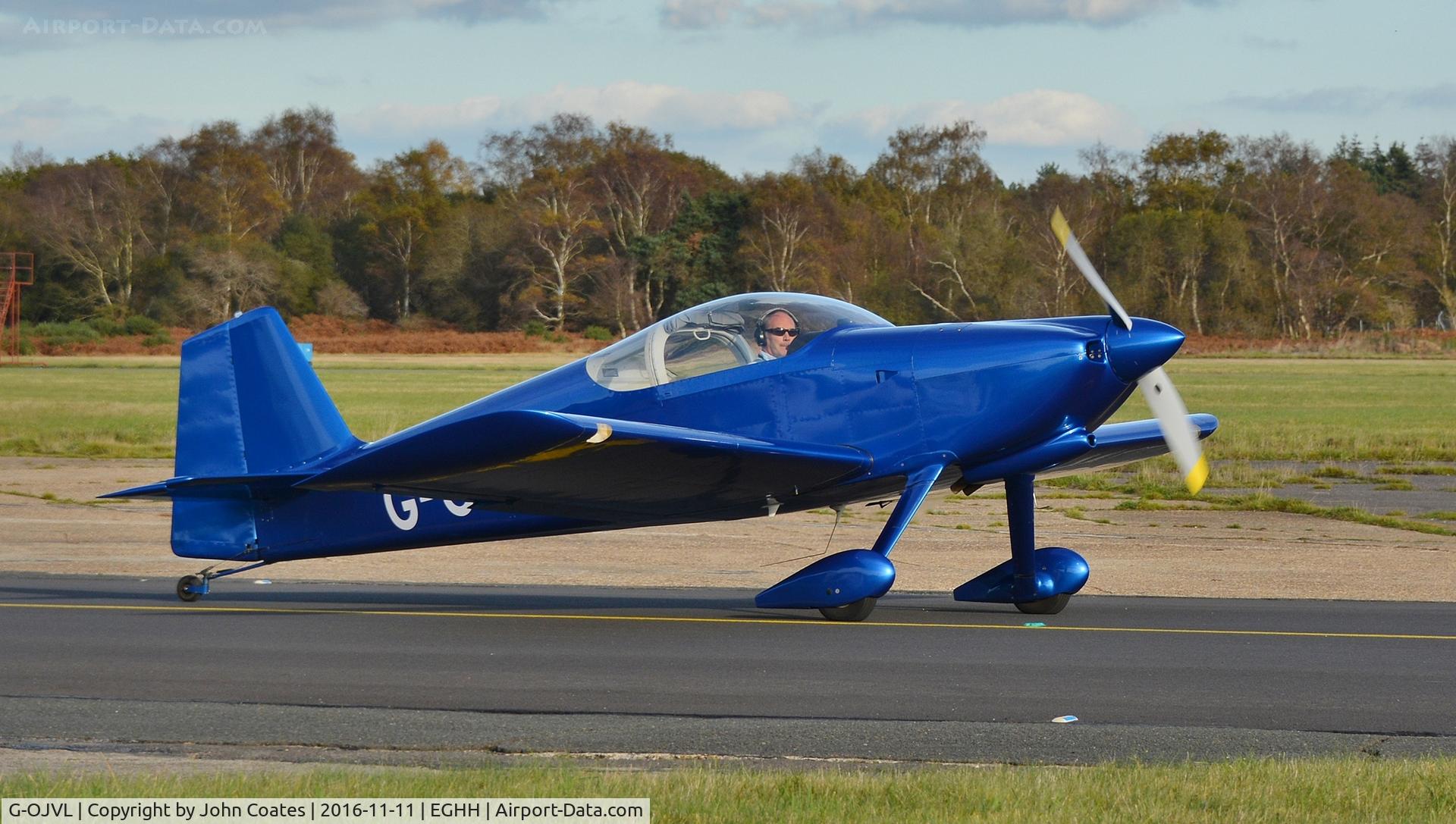 G-OJVL, 2012 Vans RV-6 C/N PFA 181-12441, Taxiing to depart