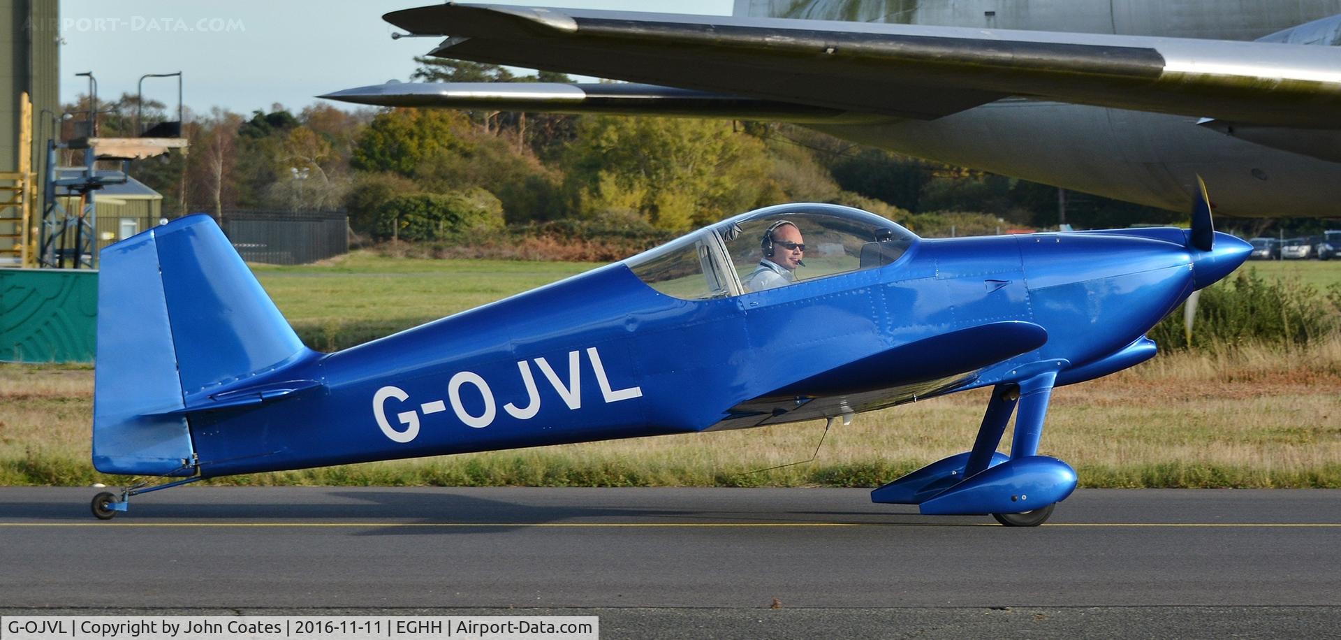 G-OJVL, 2012 Vans RV-6 C/N PFA 181-12441, Taxiing to depart
