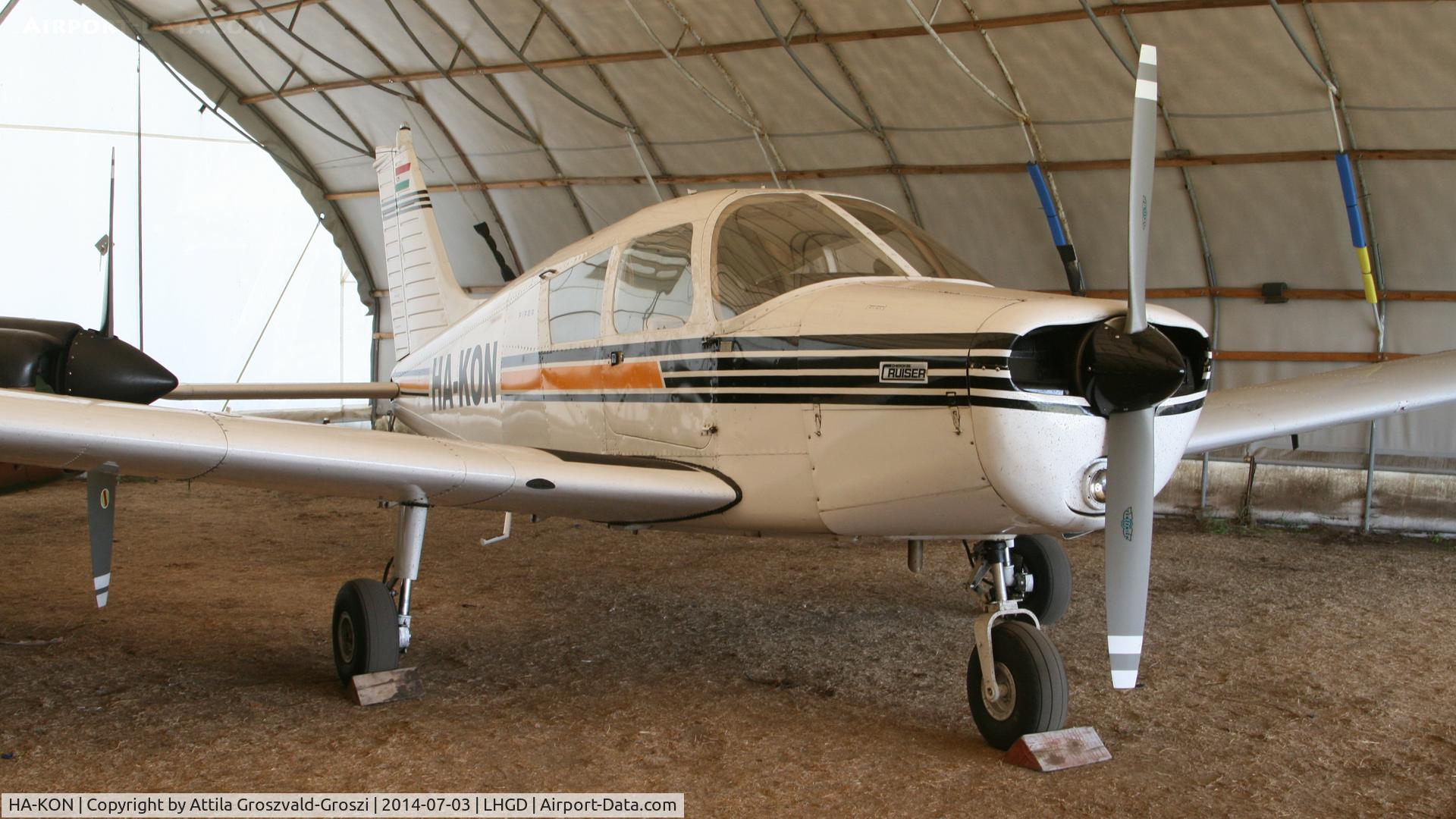 HA-KON, 1973 Piper PA-28-140 Cherokee Cruiser C/N 28-7225471, Gödöllö Airport, Hungary