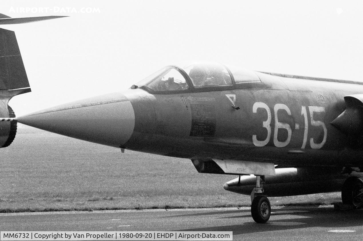 MM6732, Aeritalia F-104S-ASA-M Starfighter C/N 1032, Italian Air Force F-104S (36 Stormo, 12 Gruppo) at the Peel air base, the Netherlands, 1980
