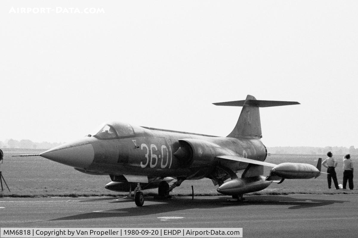 MM6818, Aeritalia F-104S-ASA Starfighter C/N 1118, Italian Air Force F-104S (36 Stormo, 12 Gruppo) at De Peel air base, the Netherlands, 1980