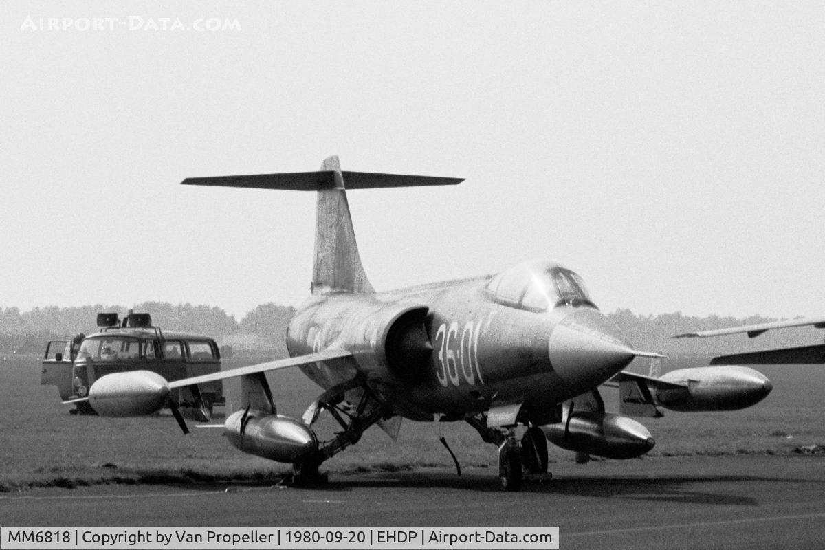 MM6818, Aeritalia F-104S-ASA Starfighter C/N 1118, Italian Air Force F-104S (36 Stormo, 12 Gruppo) at De Peel air base, the Netherlands, 1980