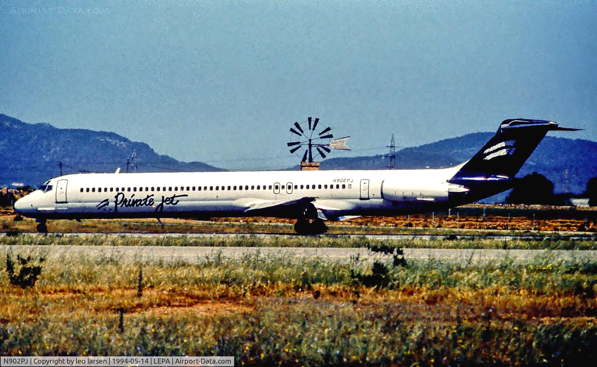 N902PJ, 1987 McDonnell Douglas MD-83 (DC-9-83) C/N 49401, Palma de Mallorca 14.5.94