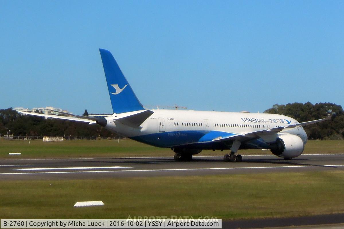 B-2760, 2015 Boeing 787-8 Dreamliner C/N 41540, At Mascot