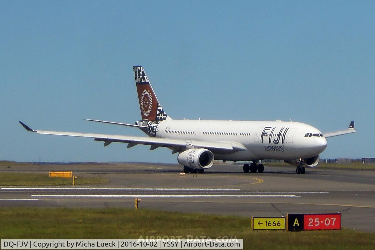 DQ-FJV, 2013 Airbus A330-243 C/N 1465, At Mascot