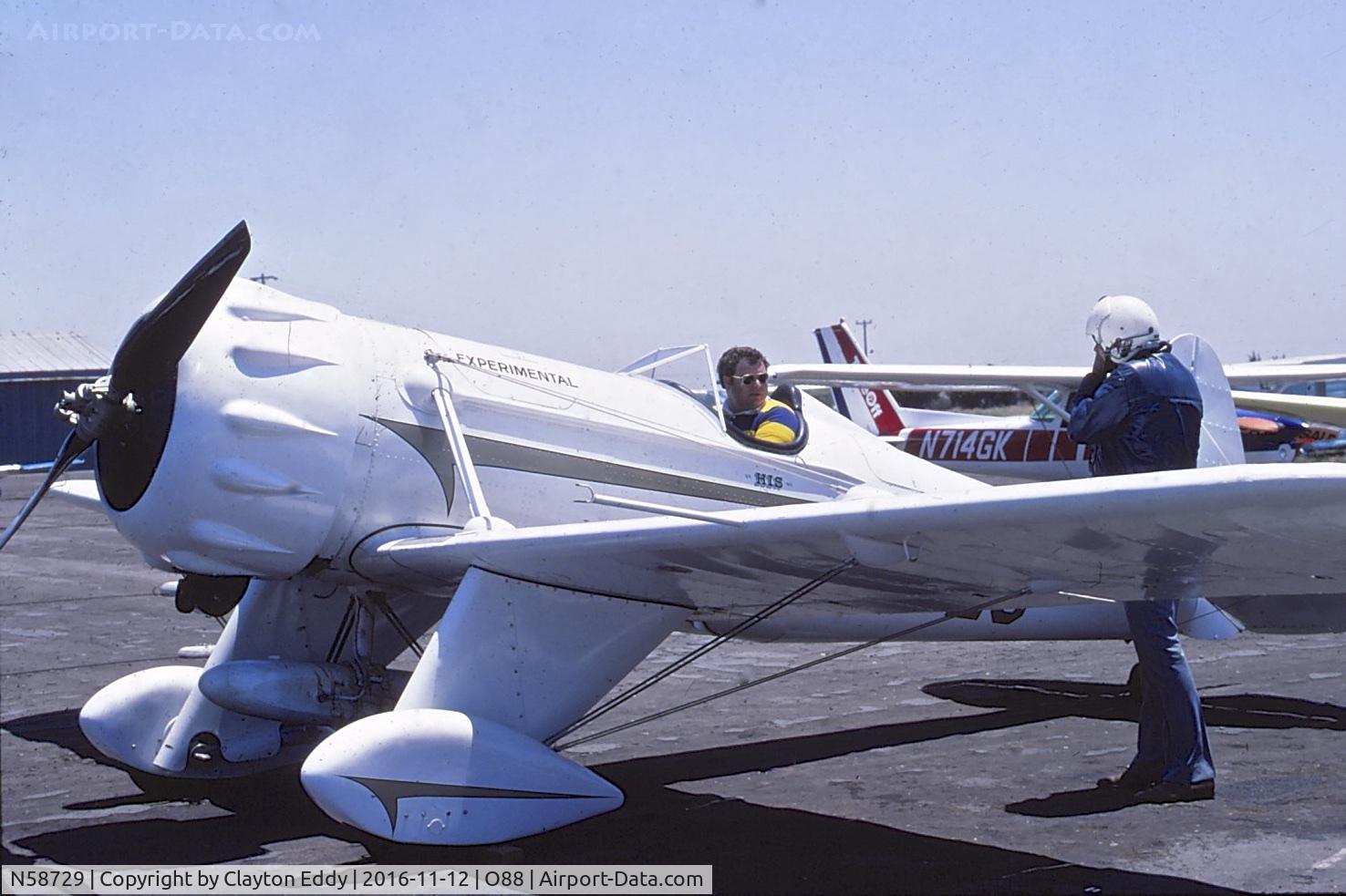 N58729, 1941 Ryan Aeronautical ST3KR C/N 1277, N58729 at the old Rio Vista Airport in California. 1970's