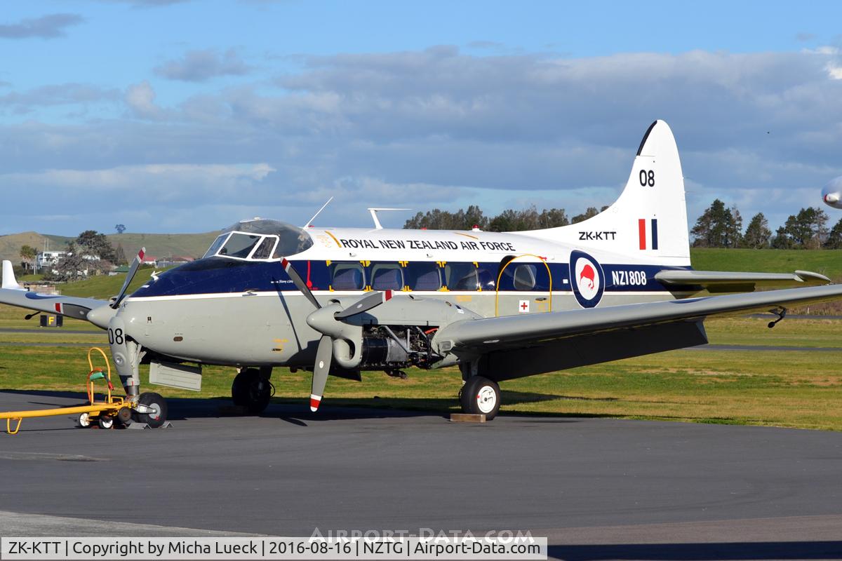ZK-KTT, 1951 De Havilland DH-104 Dove 1B C/N 04324, At Tauranga