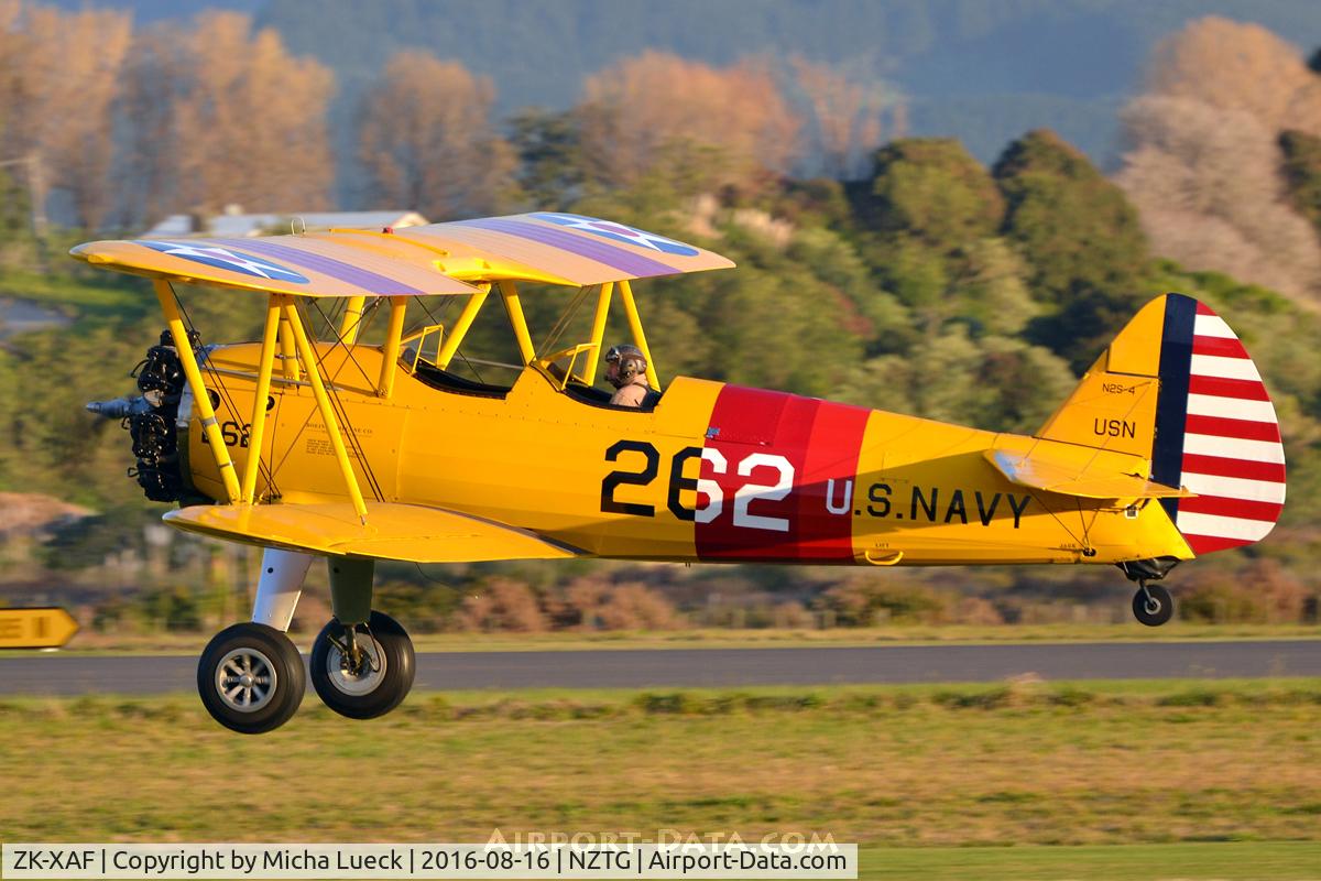 ZK-XAF, Boeing PT-13D Kaydet (E75) C/N 75-5907, At Tauranga
