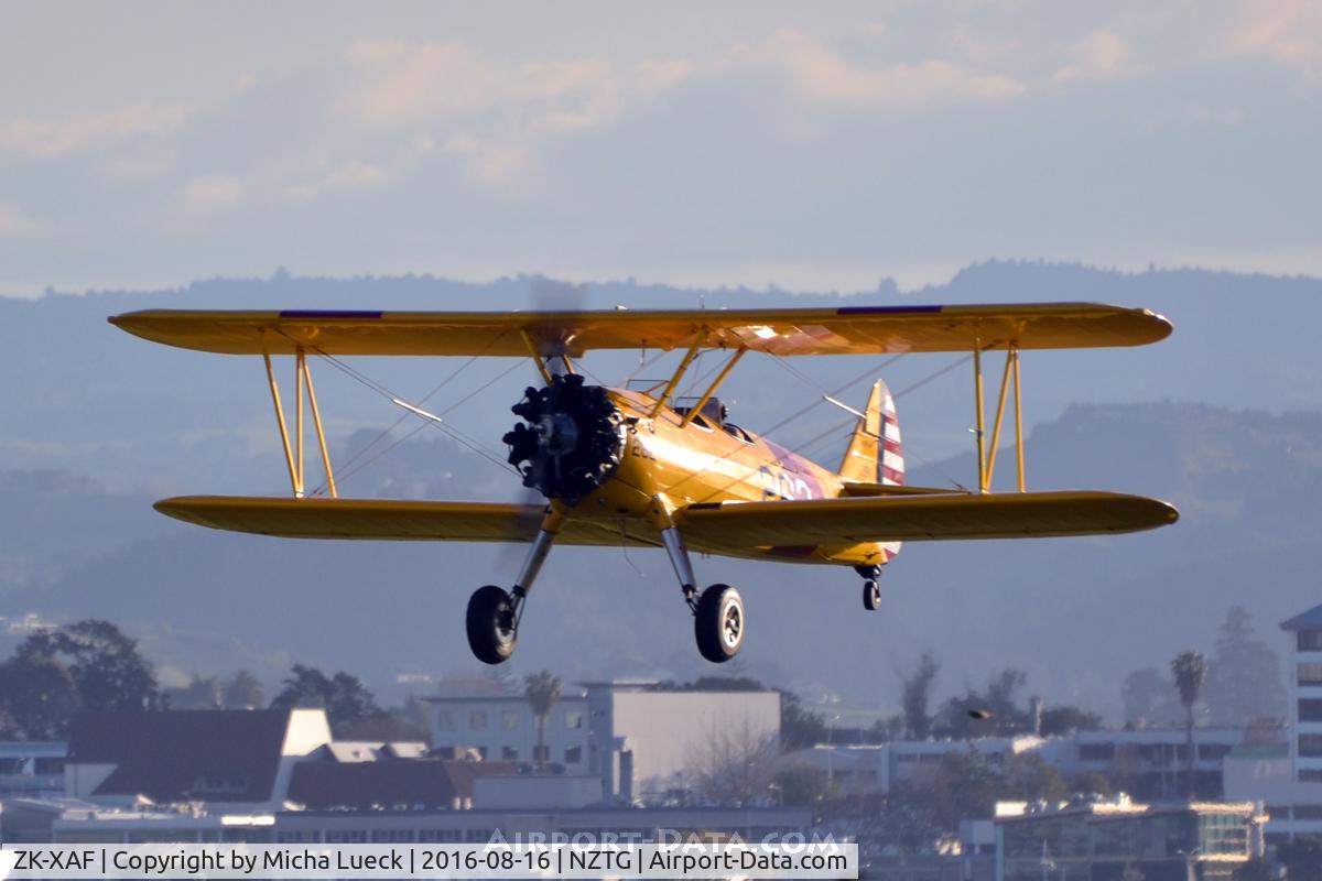 ZK-XAF, Boeing PT-13D Kaydet (E75) C/N 75-5907, At Tauranga