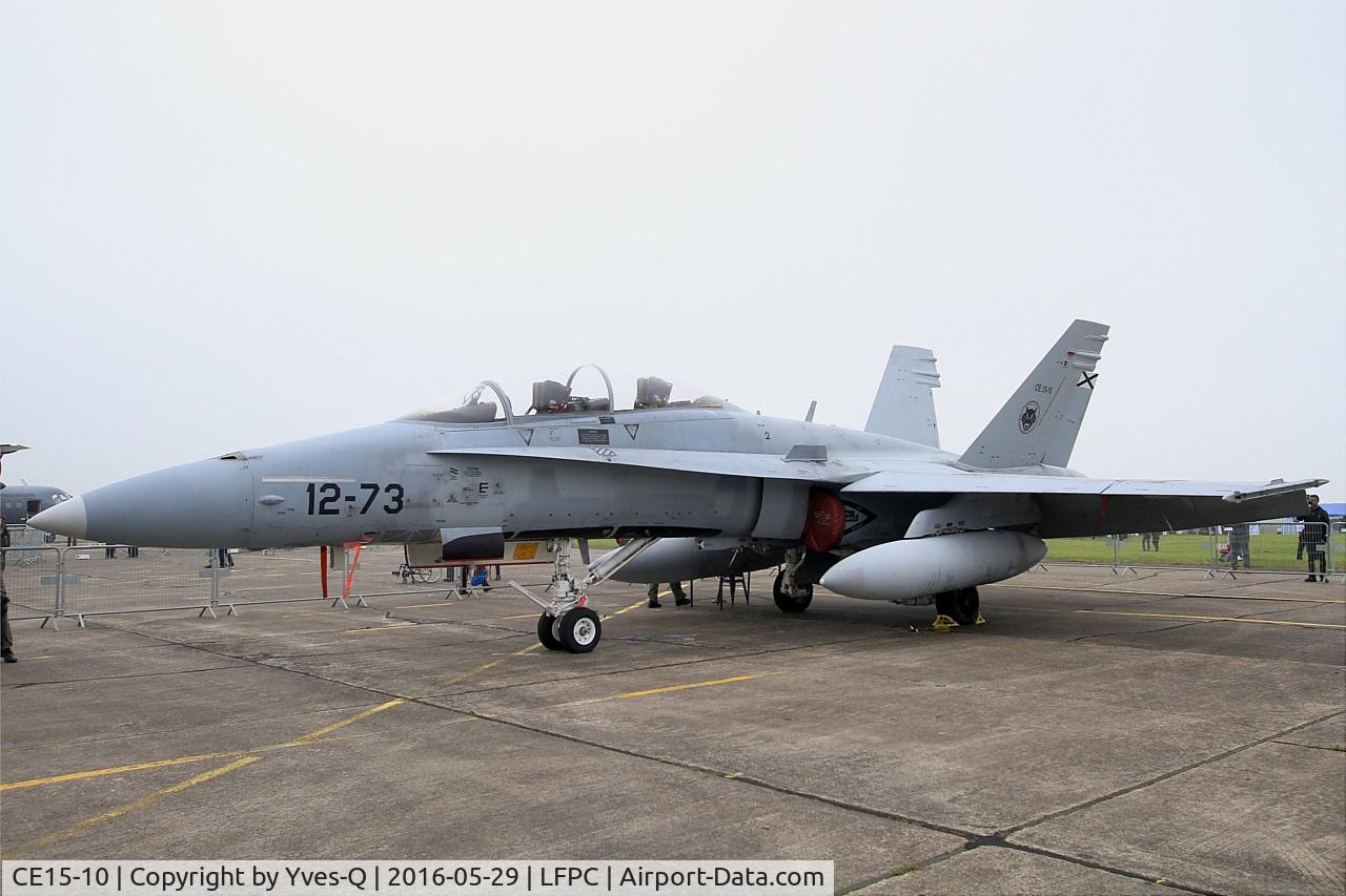 CE15-10, McDonnell Douglas EF-18BM Hornet C/N 0523/B089, Spanish Air Force McDonnell Douglas EF-18BM Hornet, Static display, Creil Air Base 110 (LFPC-CSF) Open day 2016