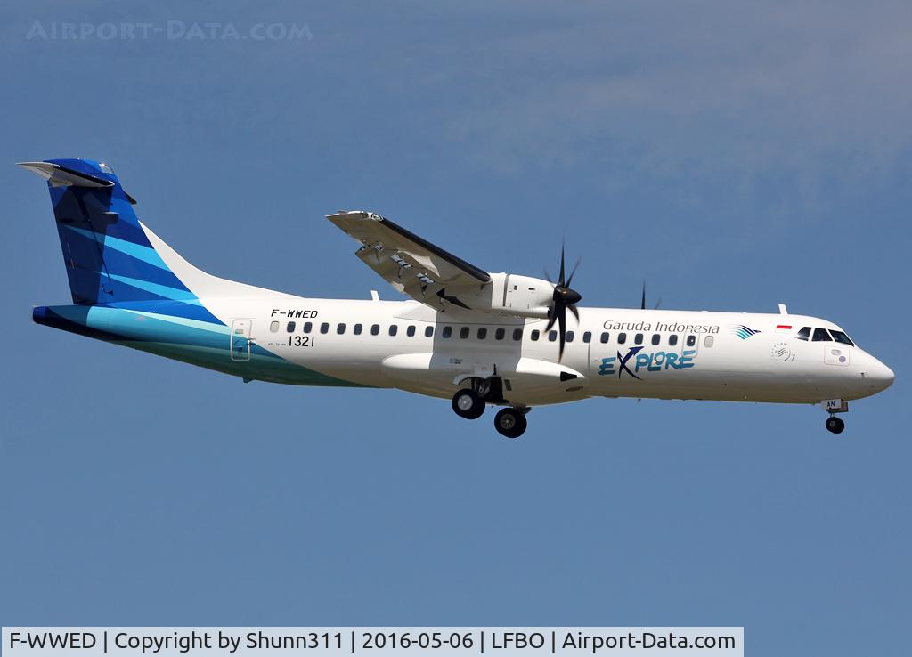 F-WWED, 2016 ATR 72-600 C/N 1321, C/n 1321 - To be PK-GAN