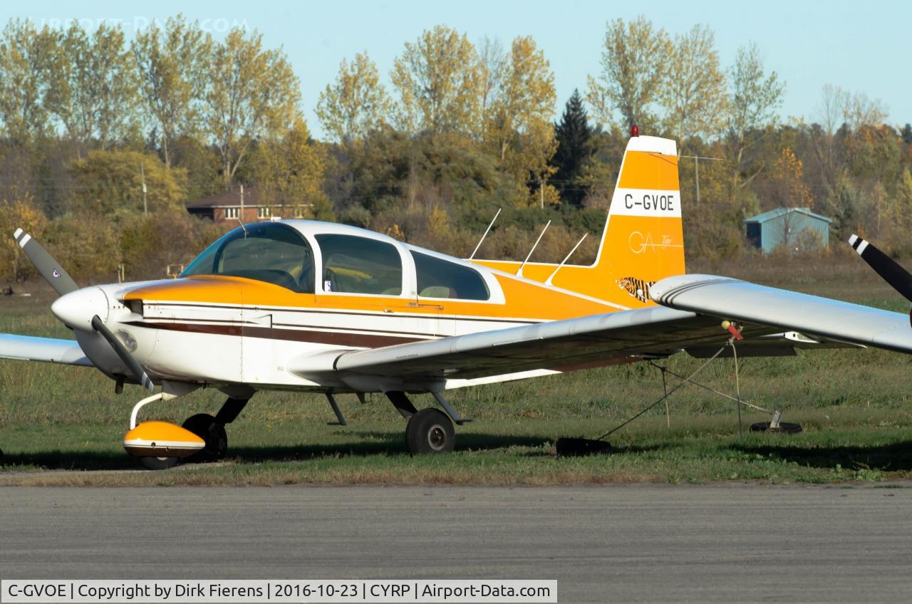 C-GVOE, 1979 American Aviation AA-5B Traveler C/N AA5B-1114, Parked at the Carp Airport.
