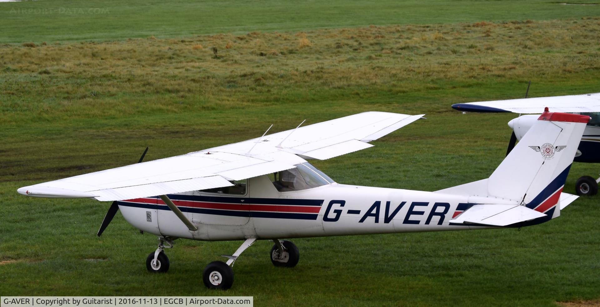 G-AVER, 1966 Reims F150G C/N 0206, At City Airport Manchester (Barton)