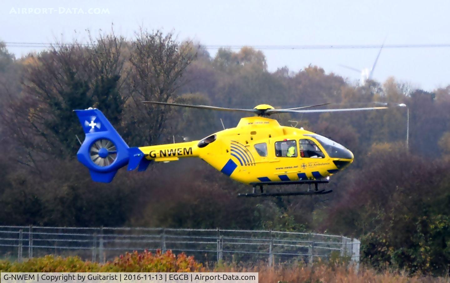 G-NWEM, 2003 Eurocopter EC-135T-2 C/N 0270, At City Airport Manchester (Barton)