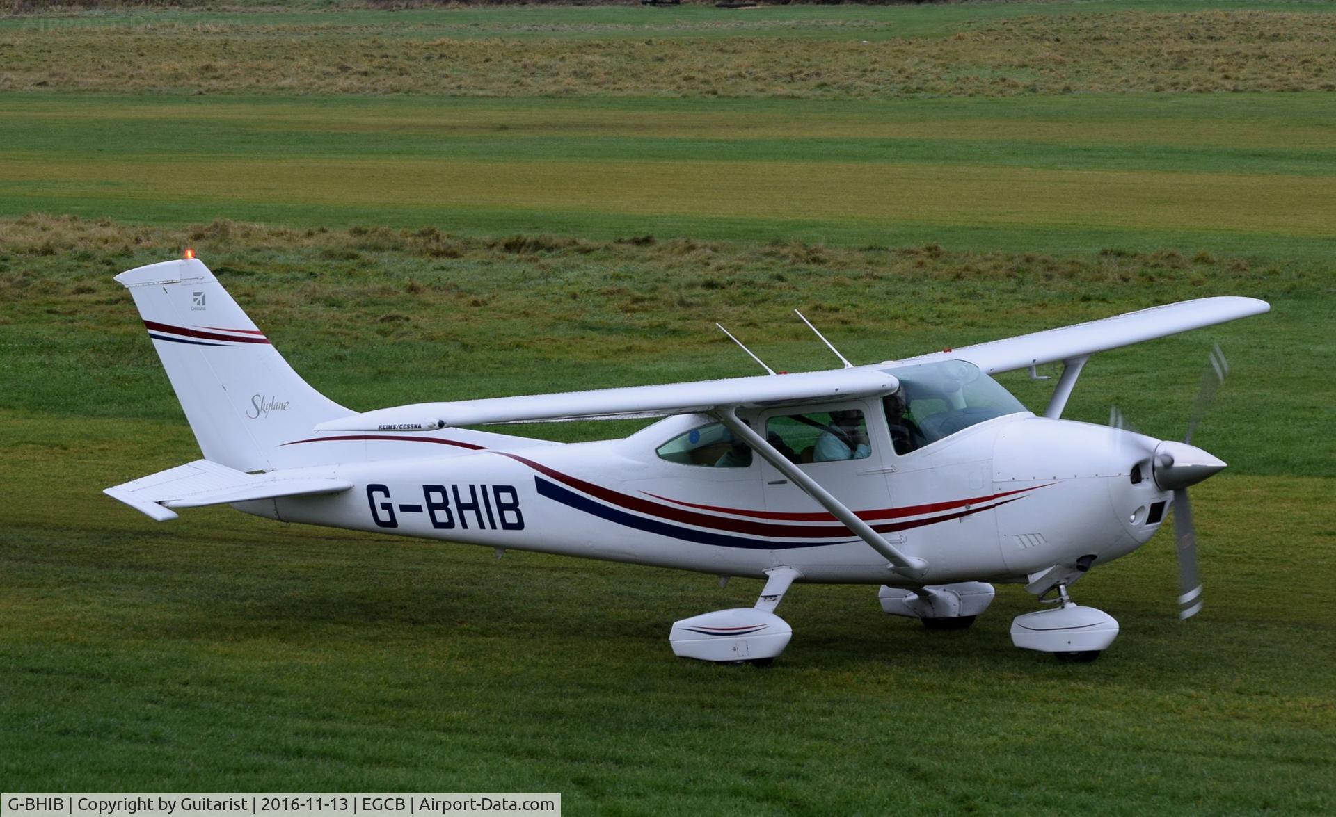 G-BHIB, 1980 Reims F182Q Skylane C/N 0134, At City Airport Manchester (Barton)