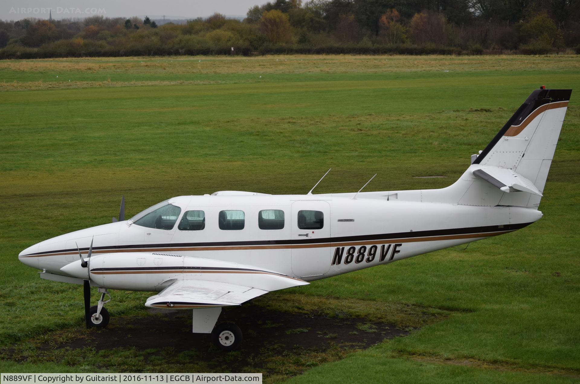 N889VF, 1982 Cessna T303 Crusader C/N T30300102, At City Airport Manchester (Barton)