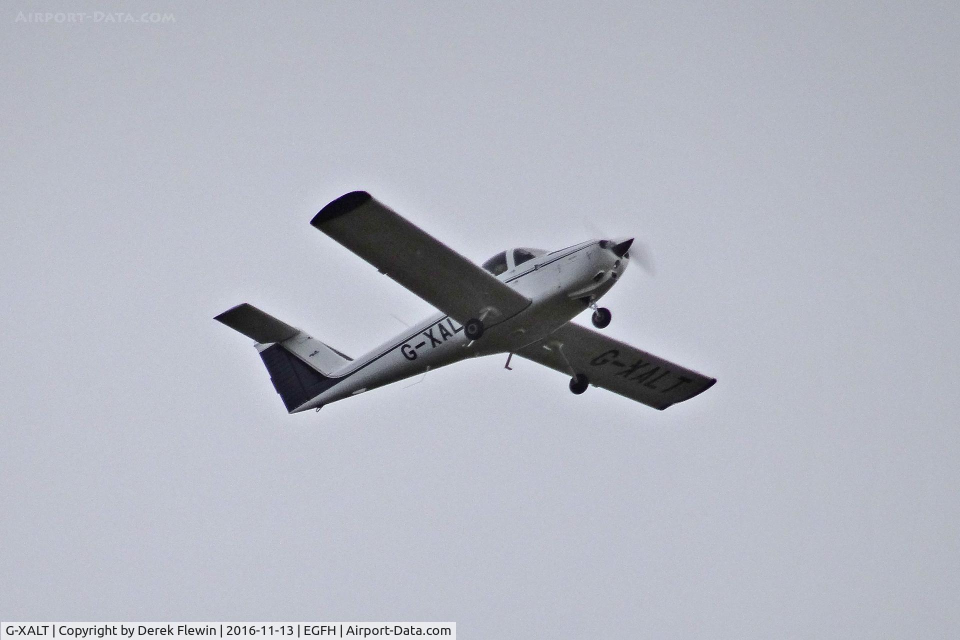 G-XALT, 1979 Piper PA-38-112 Tomahawk Tomahawk C/N 38-79A0801, Tomahawk, new addition to the Cambrian Flying Club's Fleet, previously N9651N, OO-TLT, PH-ALT, seen over the Clyne area of Swansea. Taken at 1.5 miles on walkabout camera.