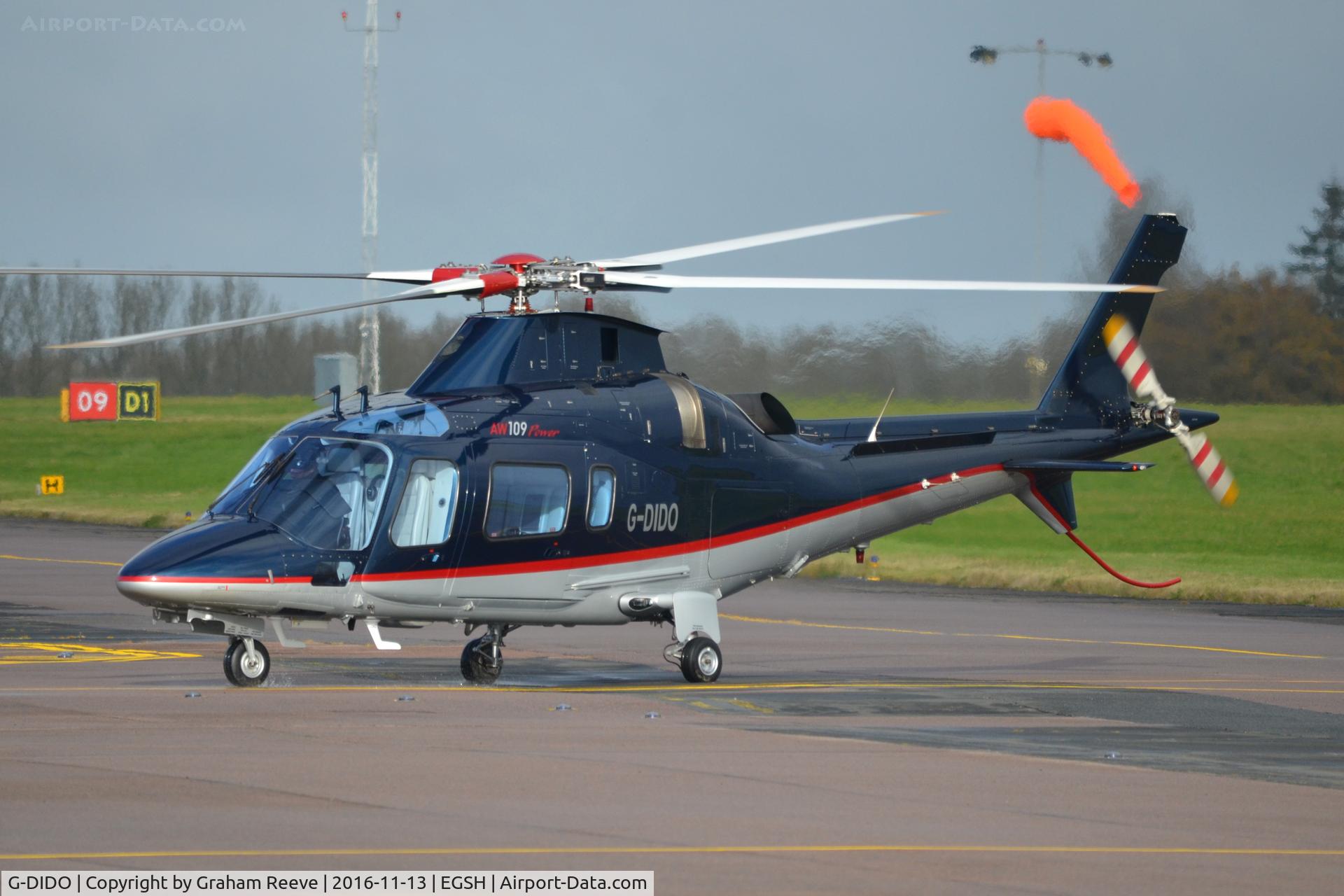G-DIDO, 2004 Agusta A-109E Power C/N 11617, Just landed at Norwich.
