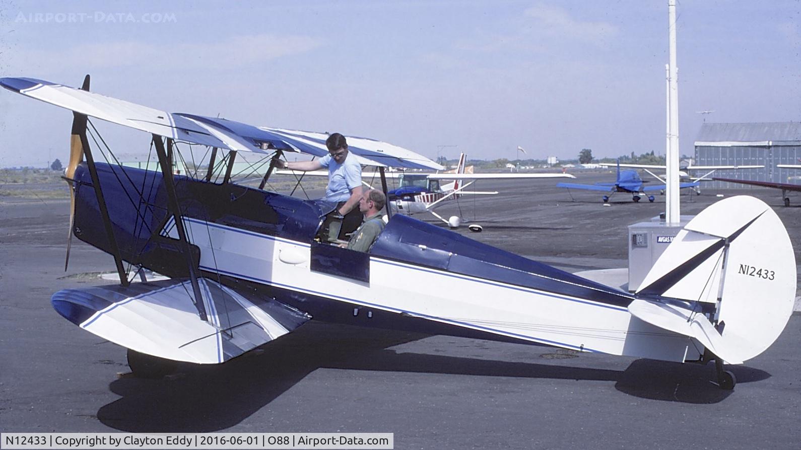 N12433, 1946 Nord Stampe SV-4C C/N 23, Old Rio Vista Airport in California. 1977.