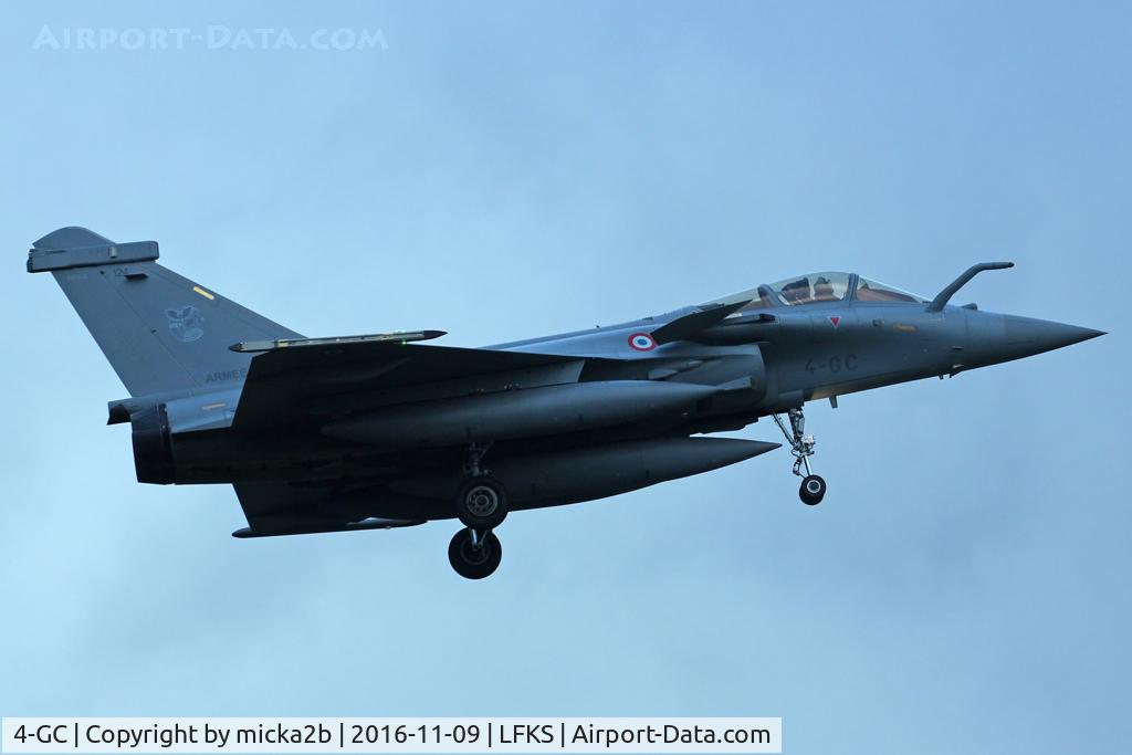 4-GC, Dassault Rafale C C/N 124, Landing