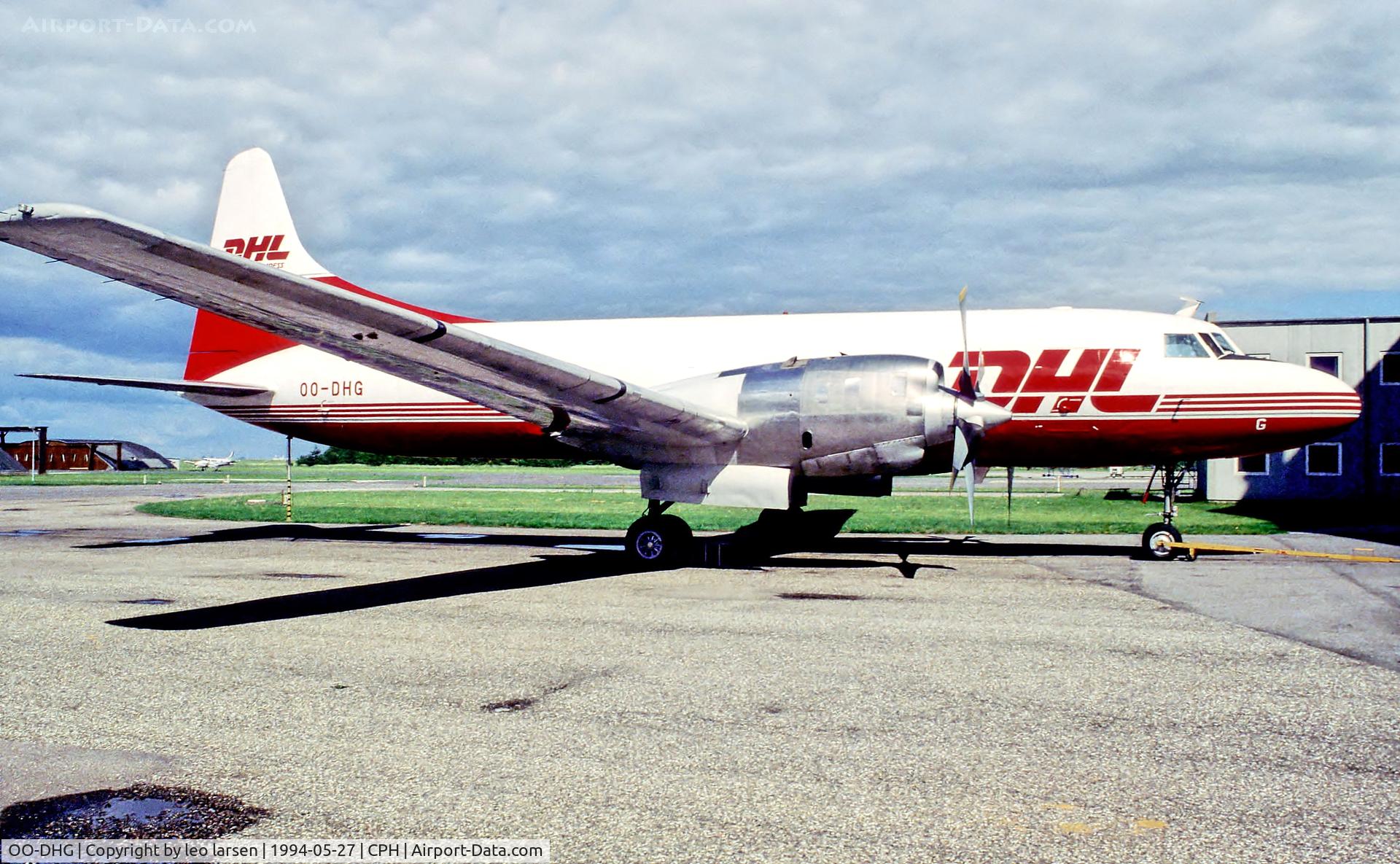 OO-DHG, 1954 Convair 580(F) C/N 025/069, Copenhagen 27.5.94