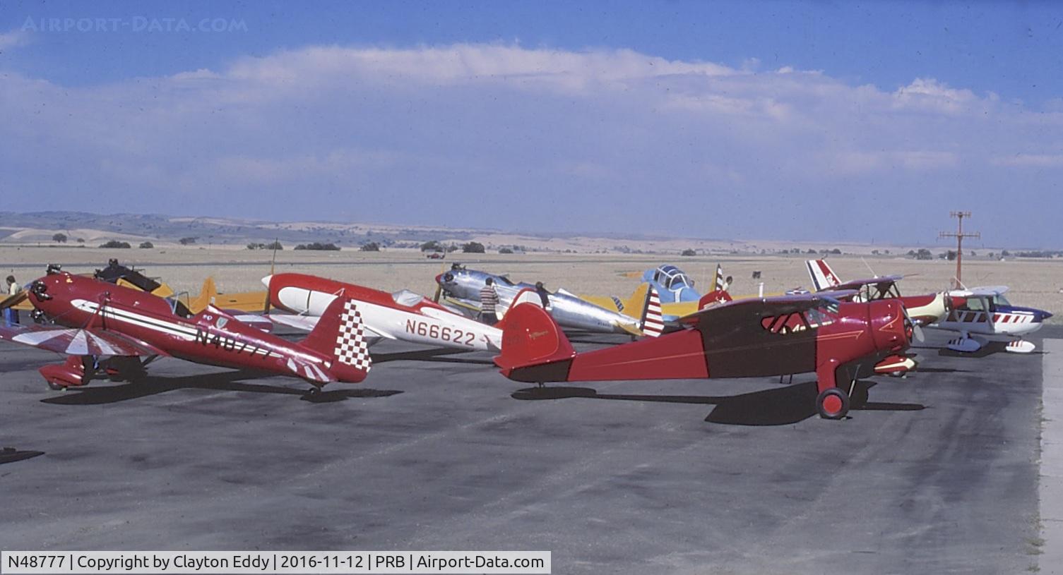 N48777, 1941 Ryan Aeronautical ST3KR C/N 1068, Paso Robles California. 1977.