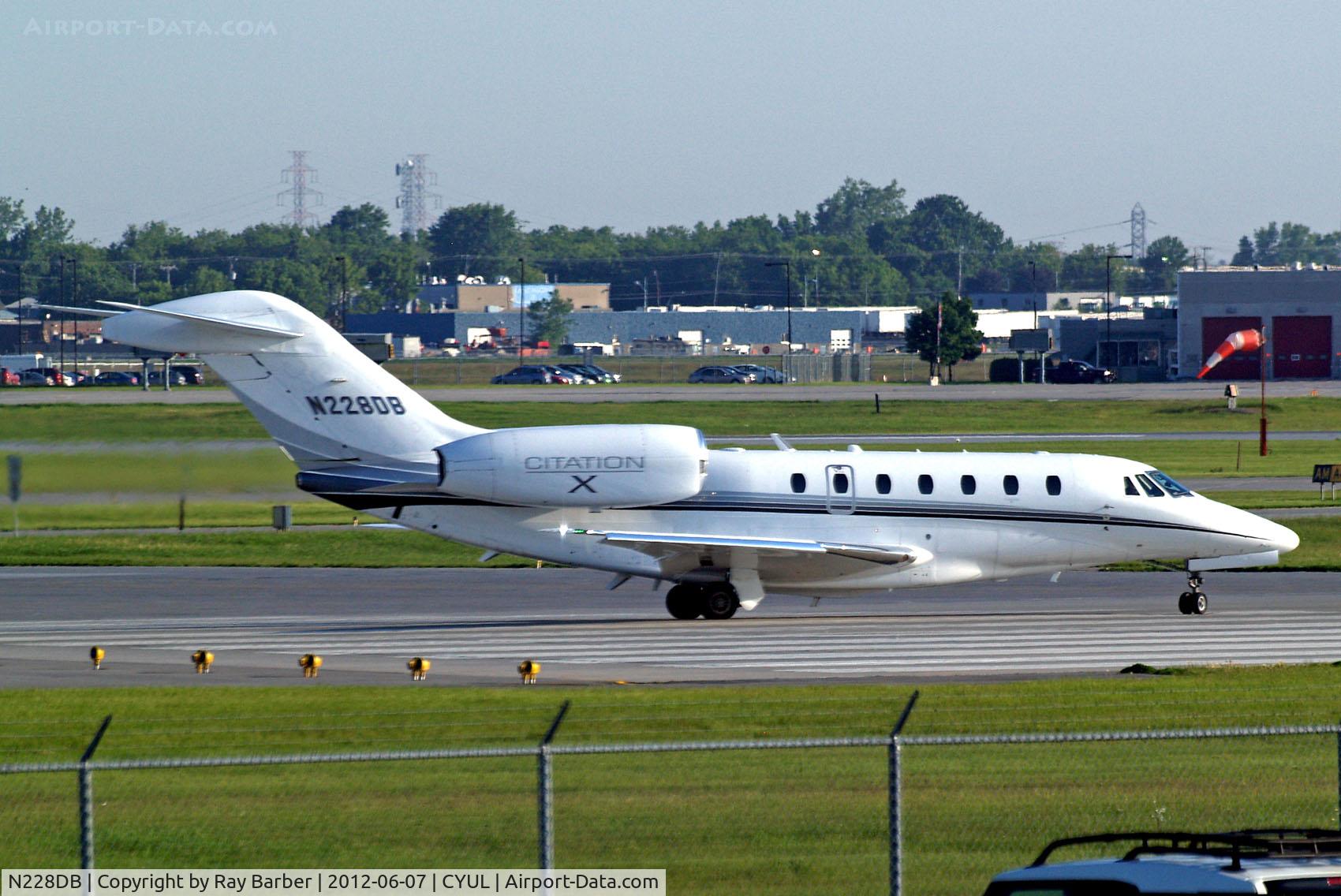 N228DB, 2004 Cessna 750 Citation X C/N 750-0228, Cessna Citation X [750-0228] Montreal-Dorval Int'l~C 07/06/2012