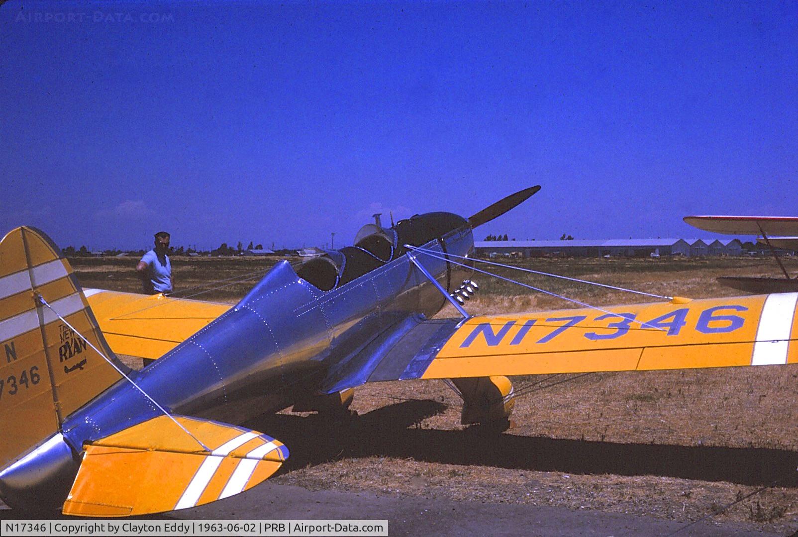 N17346, 1937 Ryan Aeronautical ST-A C/N 149, Paso Robles. June 1963?