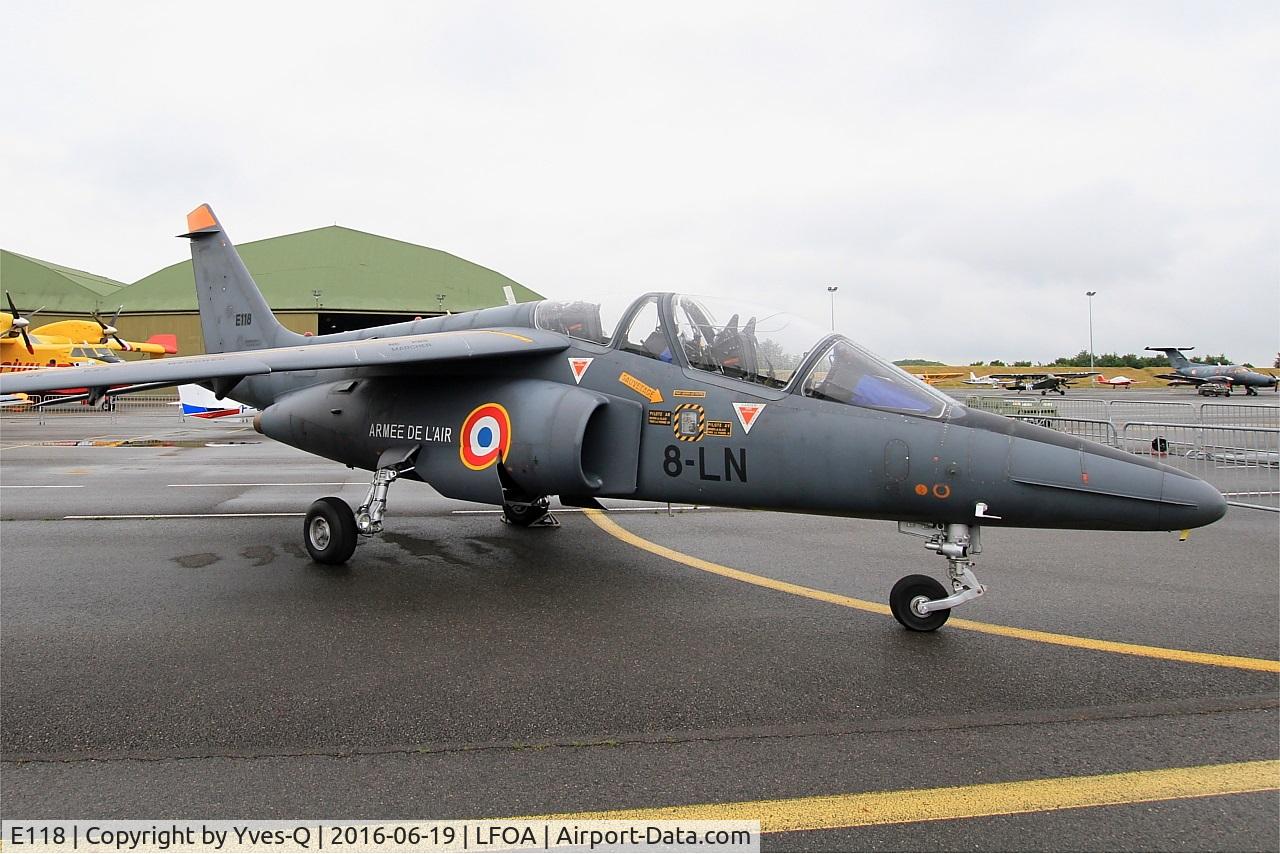 E118, Dassault-Dornier Alpha Jet E C/N E118, Dassault-Dornier Alpha Jet E, Static display, Avord Air Base 702 (LFOA) Open day 2016