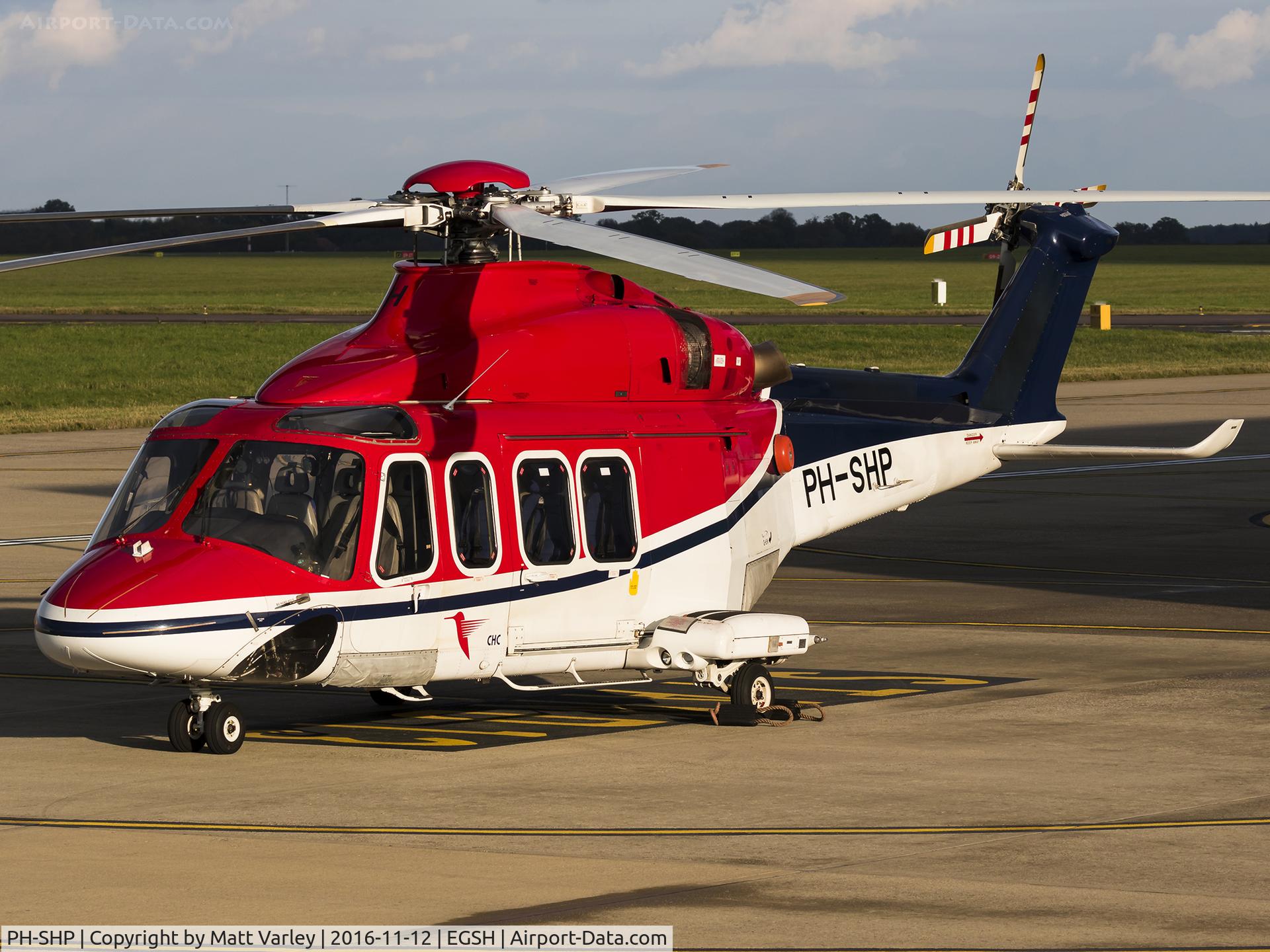 PH-SHP, 2007 AgustaWestland AW-139 C/N 31099, Sat on stand