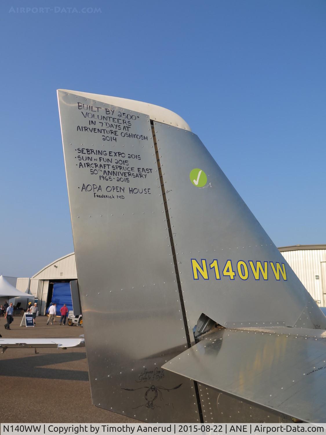 N140WW, 2014 Zenith STOL CH-750 C/N C75-10050, 2014 Zenith STOL CH-750, c/n: C75-10050