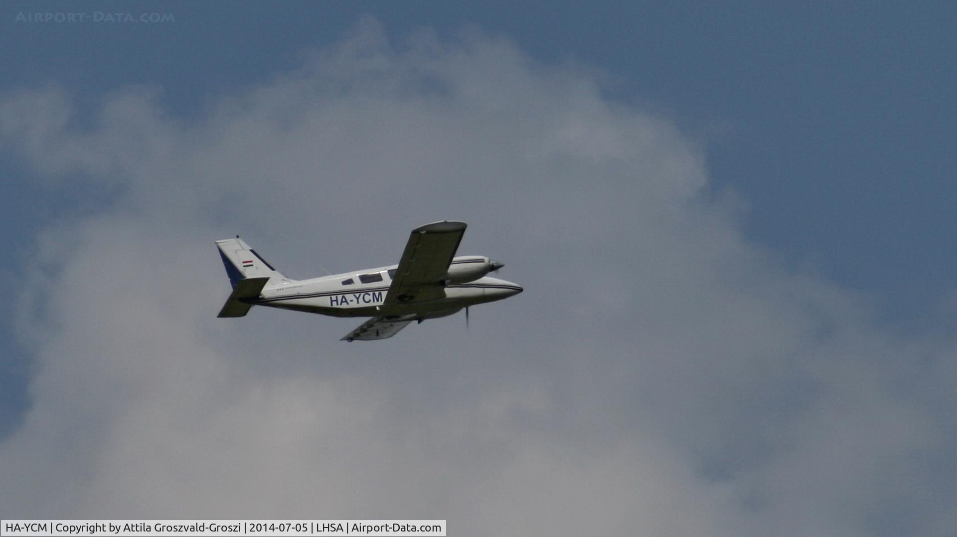 HA-YCM, 1978 Piper PA-34-200T Seneca II C/N 34-7870177, Szentkirályszabadja Airport, Hungary