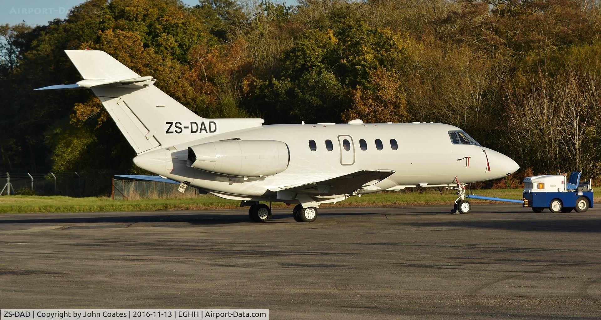 ZS-DAD, 2000 Raytheon Hawker 800XP C/N 258477, Just painted all white at JETS and re-reg'd from G-MAXP
