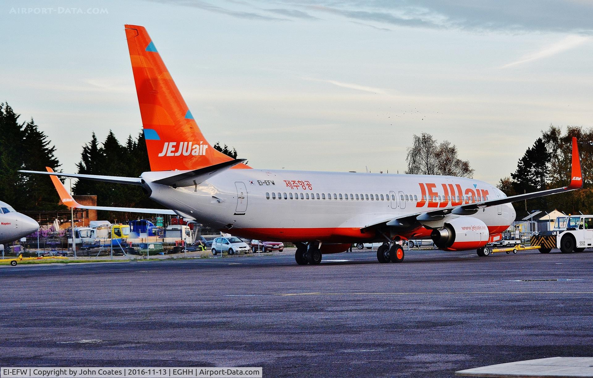 EI-EFW, 2009 Boeing 737-8AS C/N 35018, Exiting paintshop after repaint to Jeju livery