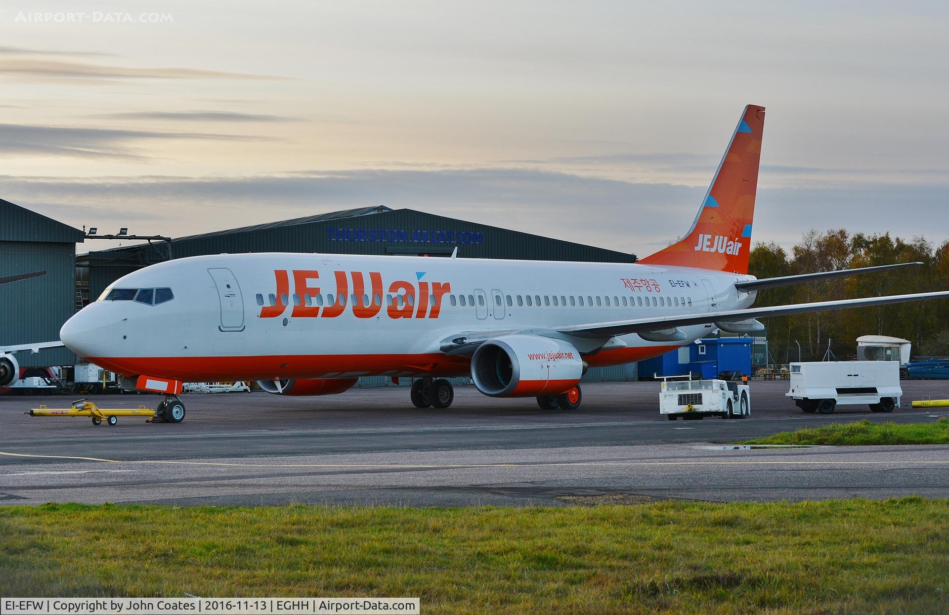 EI-EFW, 2009 Boeing 737-8AS C/N 35018, Just repainted to Jeju Air livery