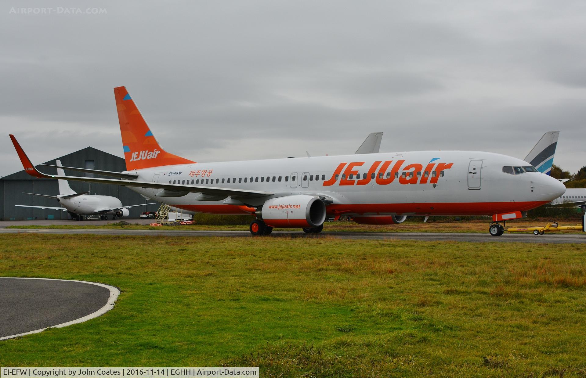 EI-EFW, 2009 Boeing 737-8AS C/N 35018, Taxiing to depart after repaint to Jeju Air livery