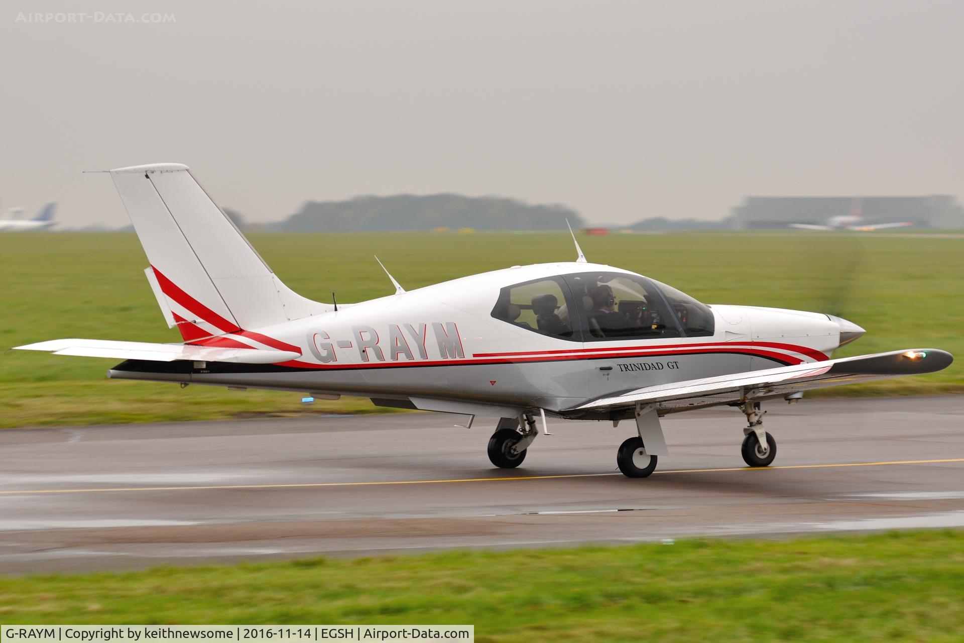 G-RAYM, 2001 Socata TB-20 Trinidad GT C/N 2097, Leaving Norwich.