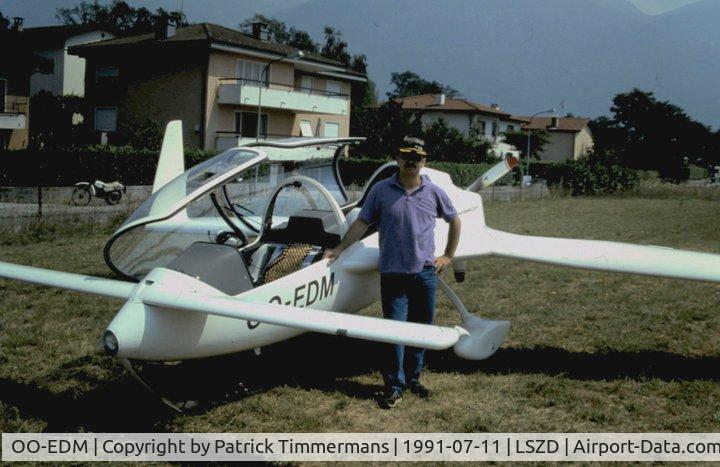 OO-EDM, 1986 Gyroflug SC-01B-160 Speed Canard C/N S-31, Aérodrome Ascona LSZD 11 juillet 1991